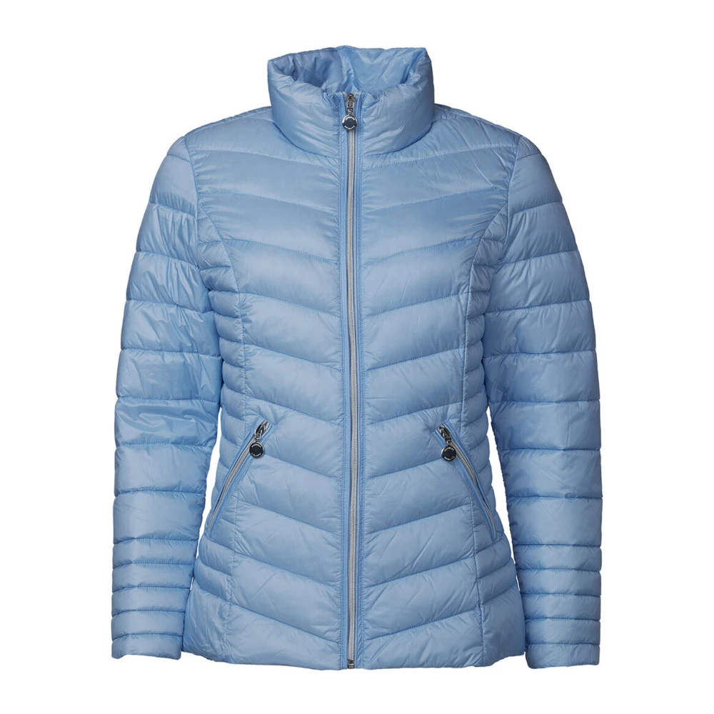 Danwear Lichtblauwe Gewatteerde Donsjas Blue Dames