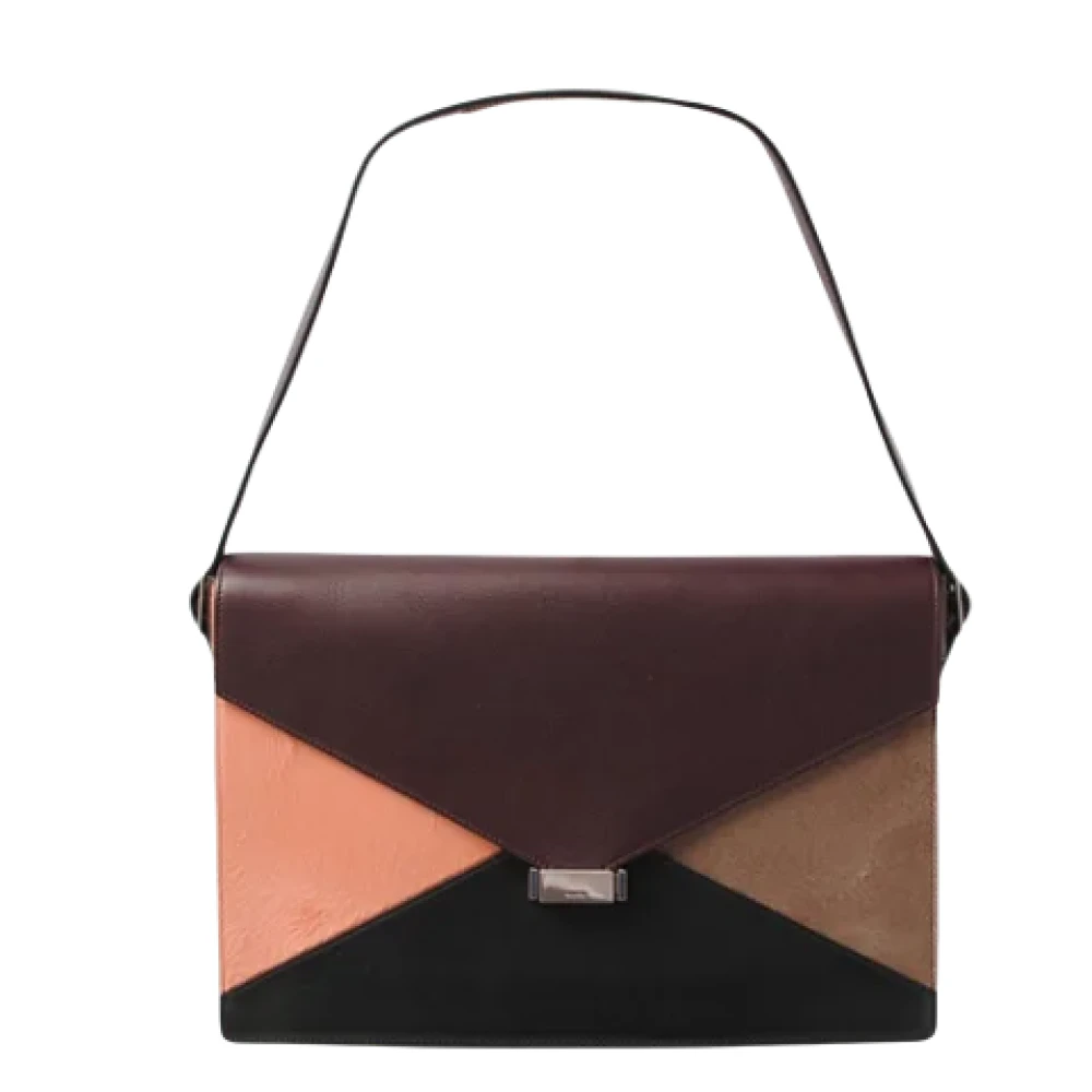 Celine Vintage Pre-owned Leather crossbody-bags Brown Dames
