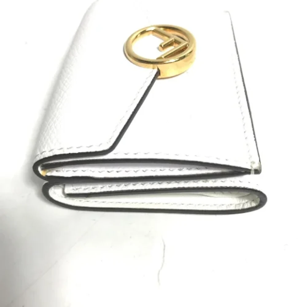 Fendi Vintage Pre-owned Leather wallets White Dames