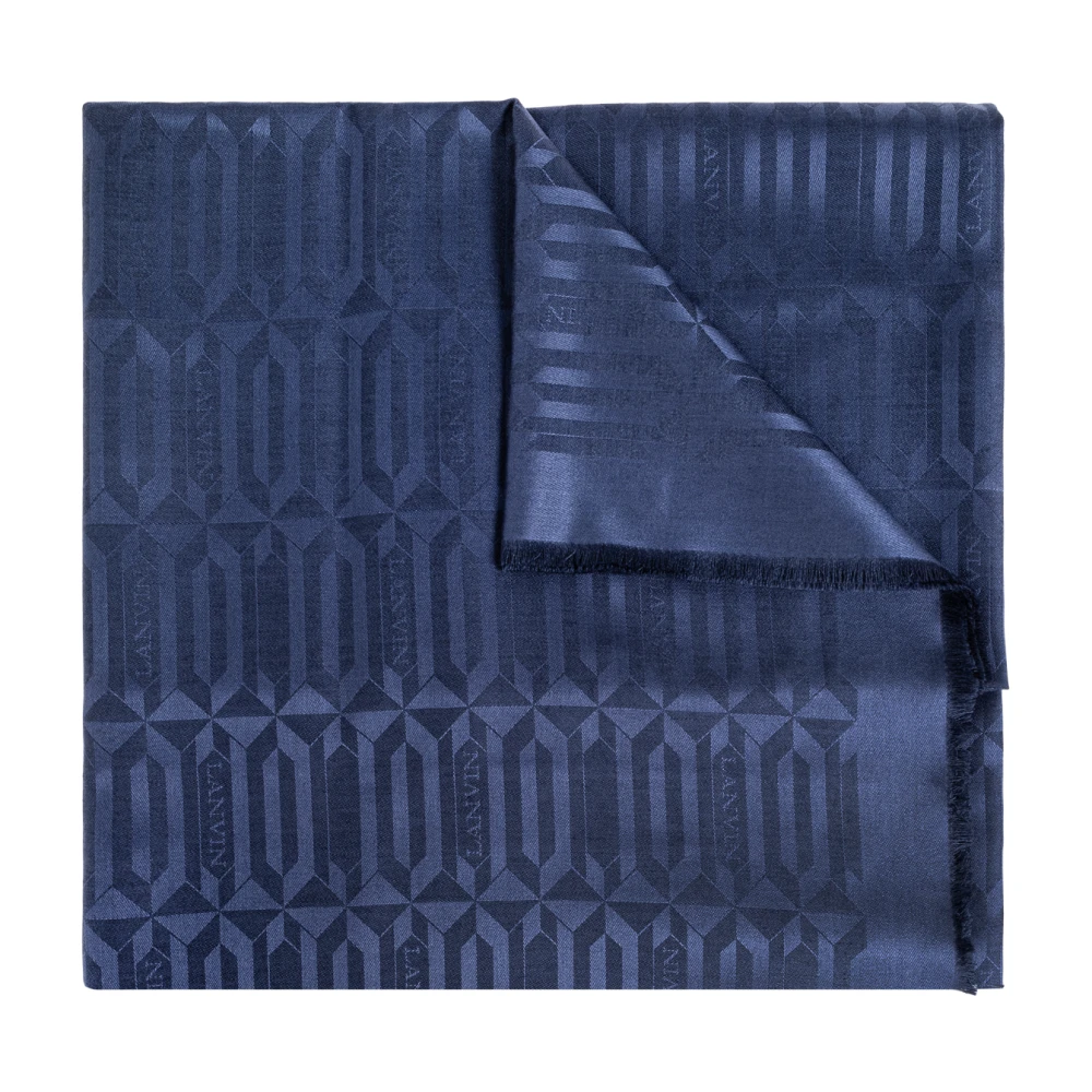 Lanvin Sjaal met monogram Blue Dames