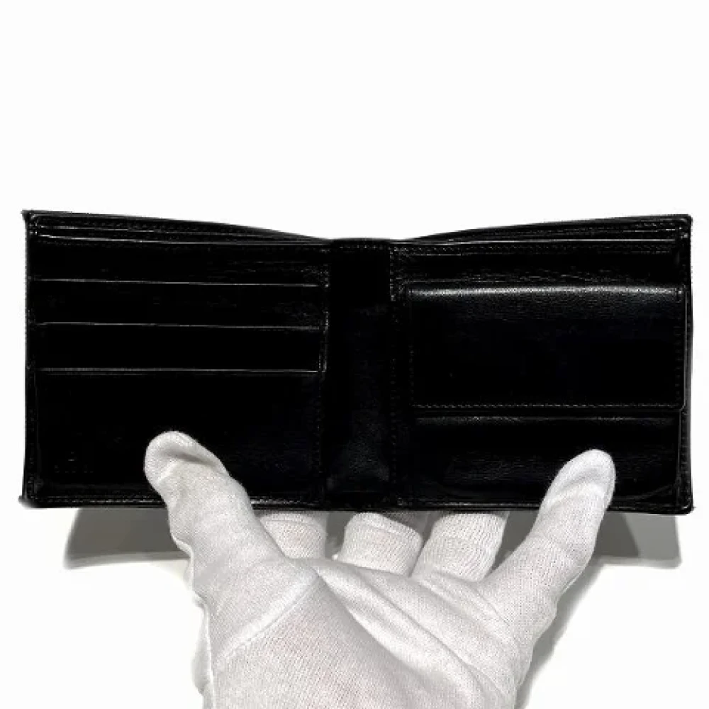 Gucci Vintage Pre-owned Canvas wallets Black Heren