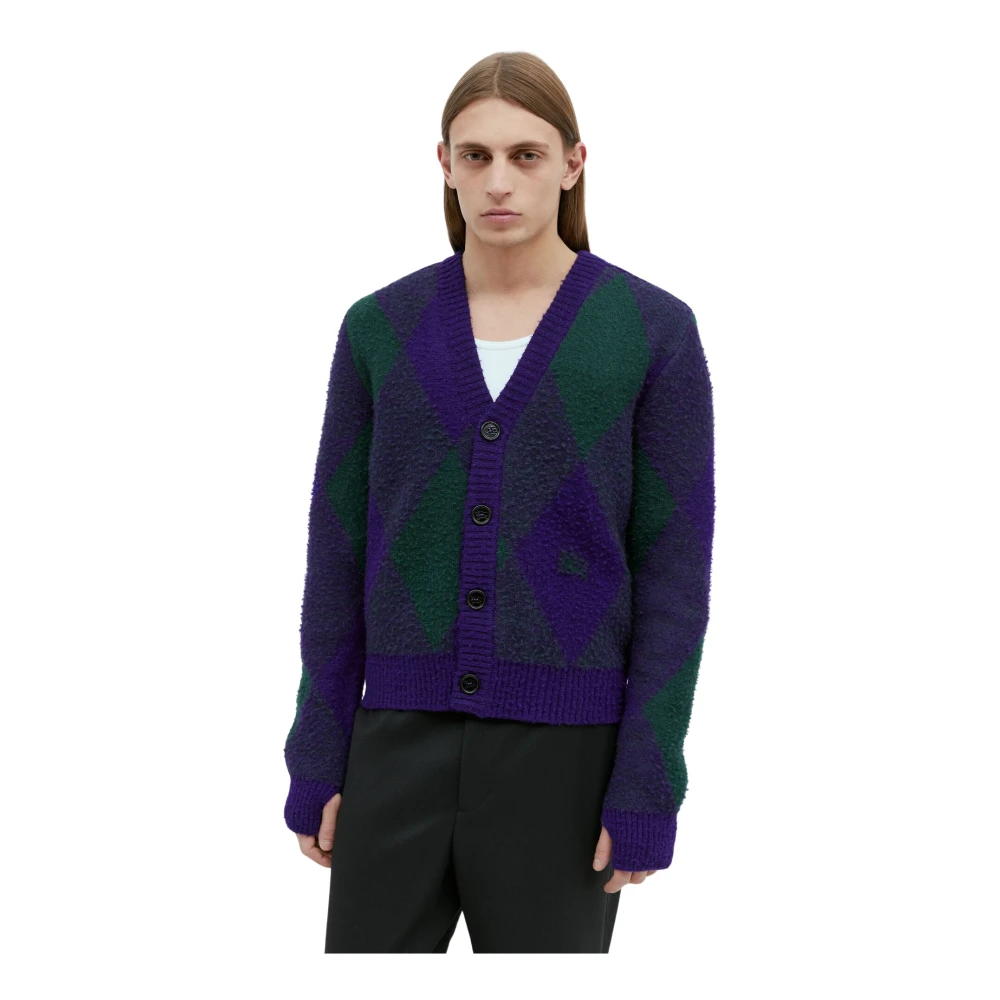 Burberry Knitwear Purple Heren