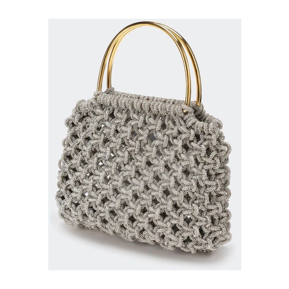 Hibourama Stijlvolle Compacte Handtas Gray Dames