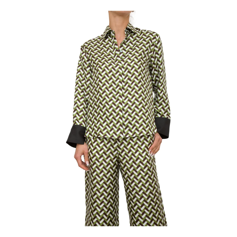 Max Mara Stijlvolle Blouse voor Vrouwen Multicolor Dames
