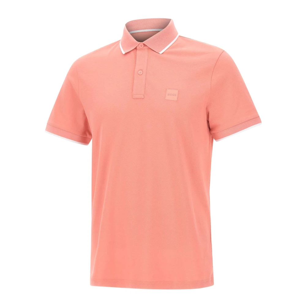 Hugo Men's Pink Passertip Polo - Polo Shirts - 2XL - Tops