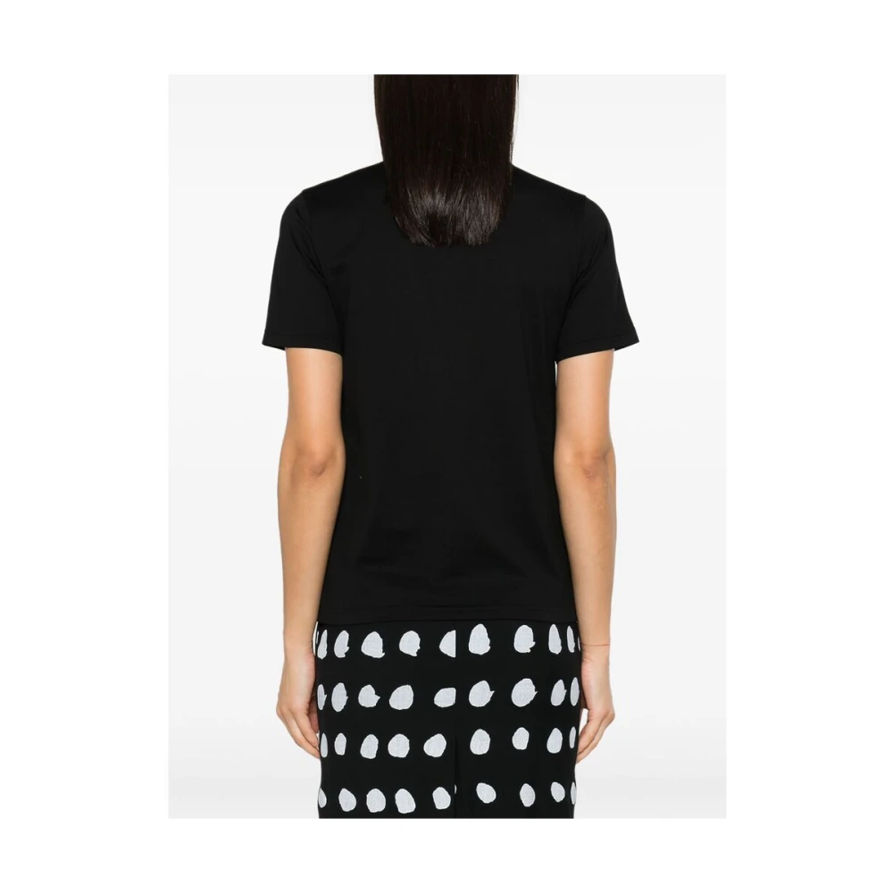 Burberry Logo Print Katoenen T-shirt Black Dames