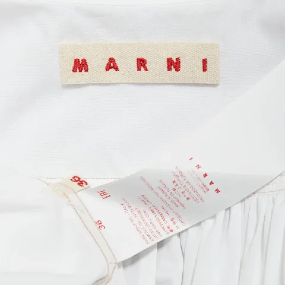 Marni Pre-owned Cotton tops White Dames