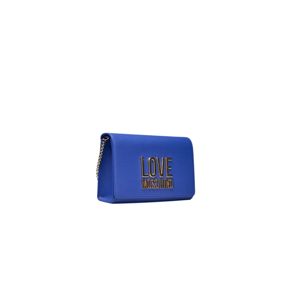 Love Moschino Crossbodytassen met kettingsluiting Blue Dames