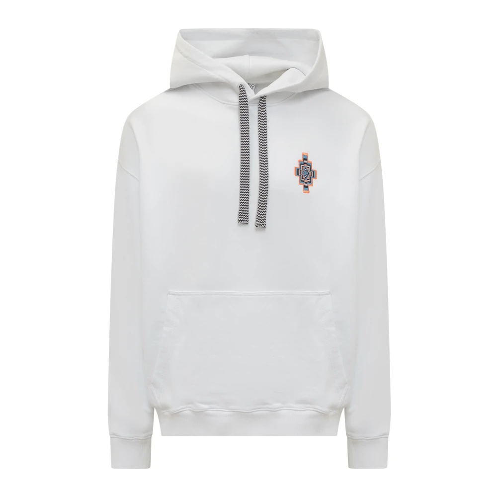 Marcelo Burlon Optical Wings Hoodie White Heren