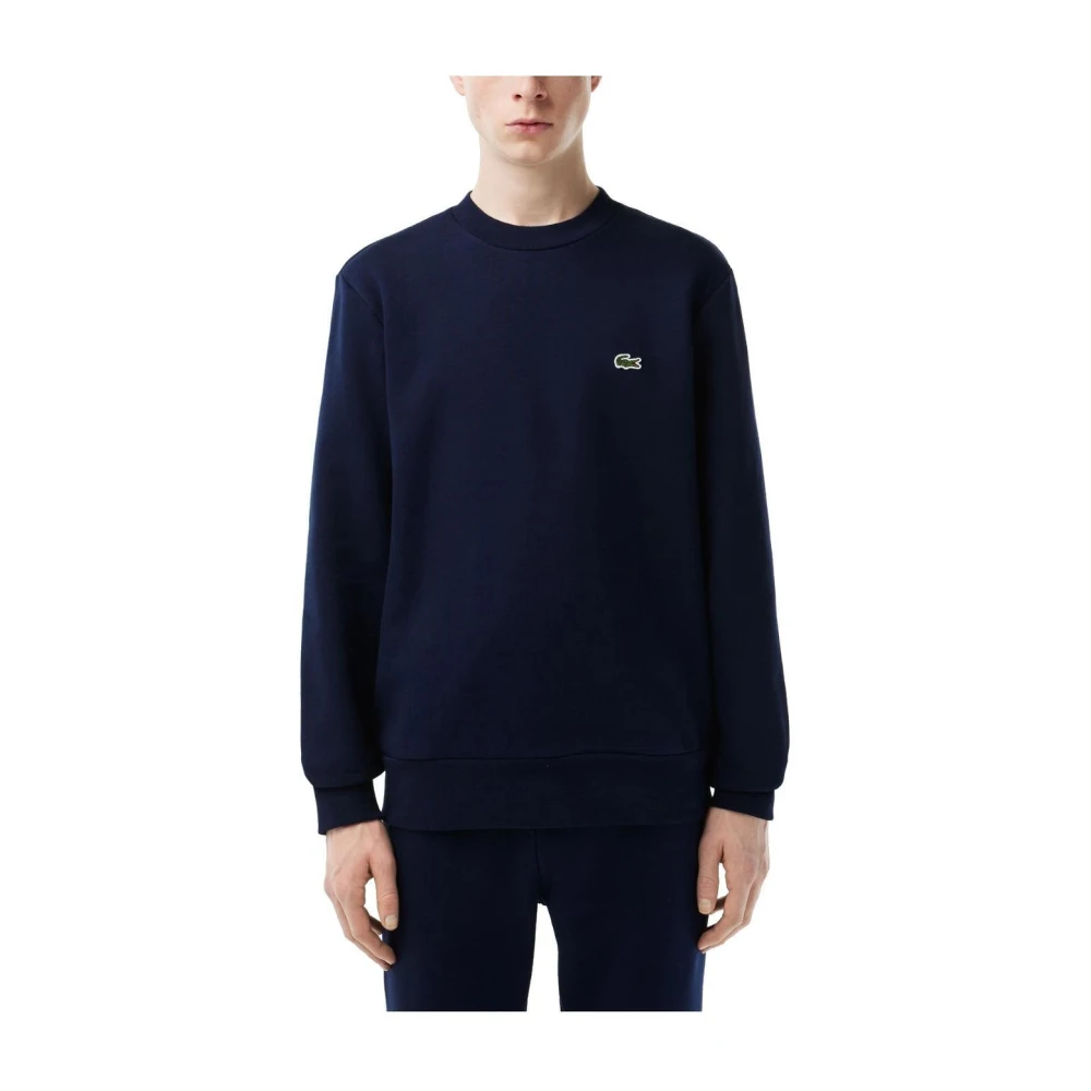 Lacoste Men's Blue Sweatshirts, Xl, Classic Fit Round Neck Sweatshirt
