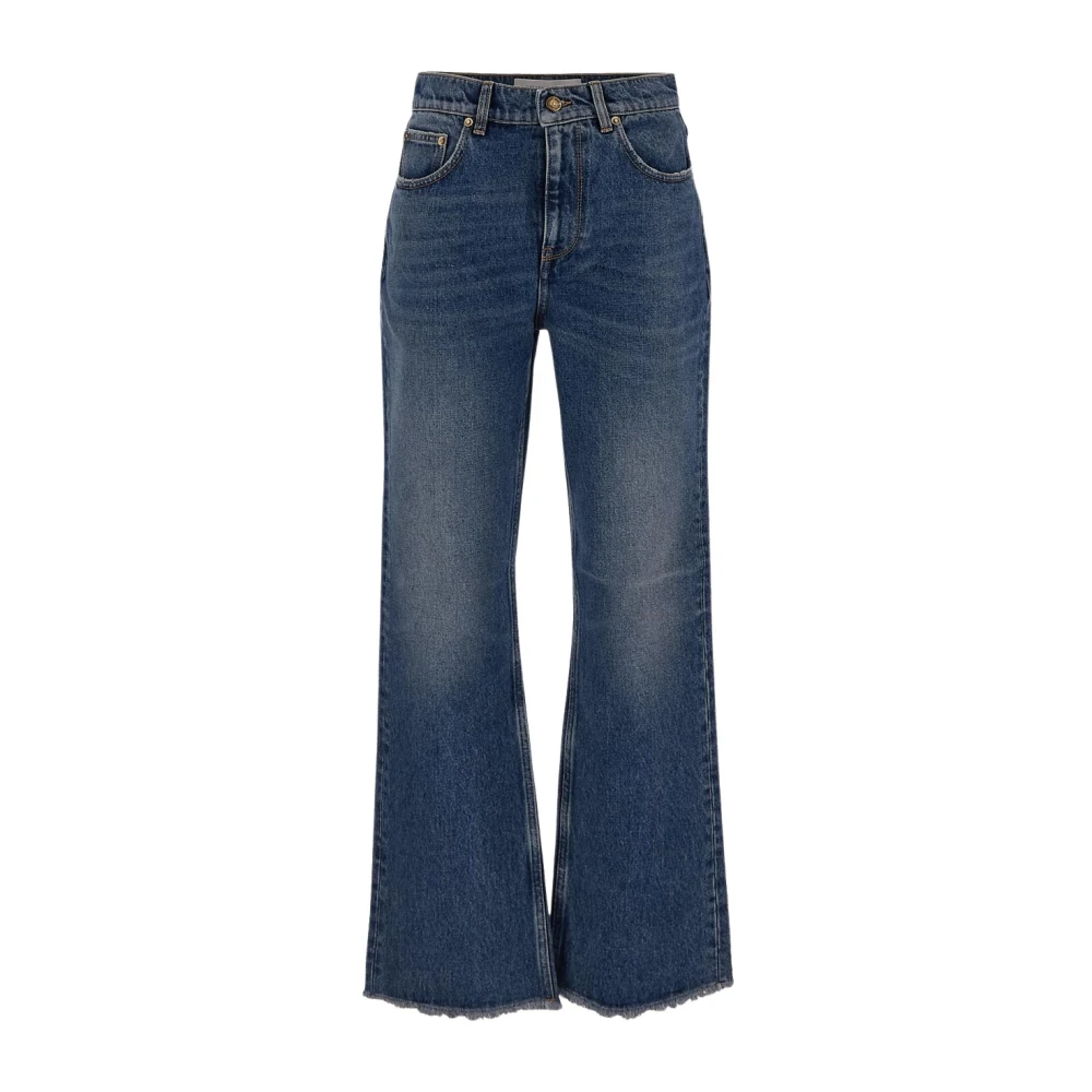 Golden Goose Cropped Flare Jeans Blue Dames