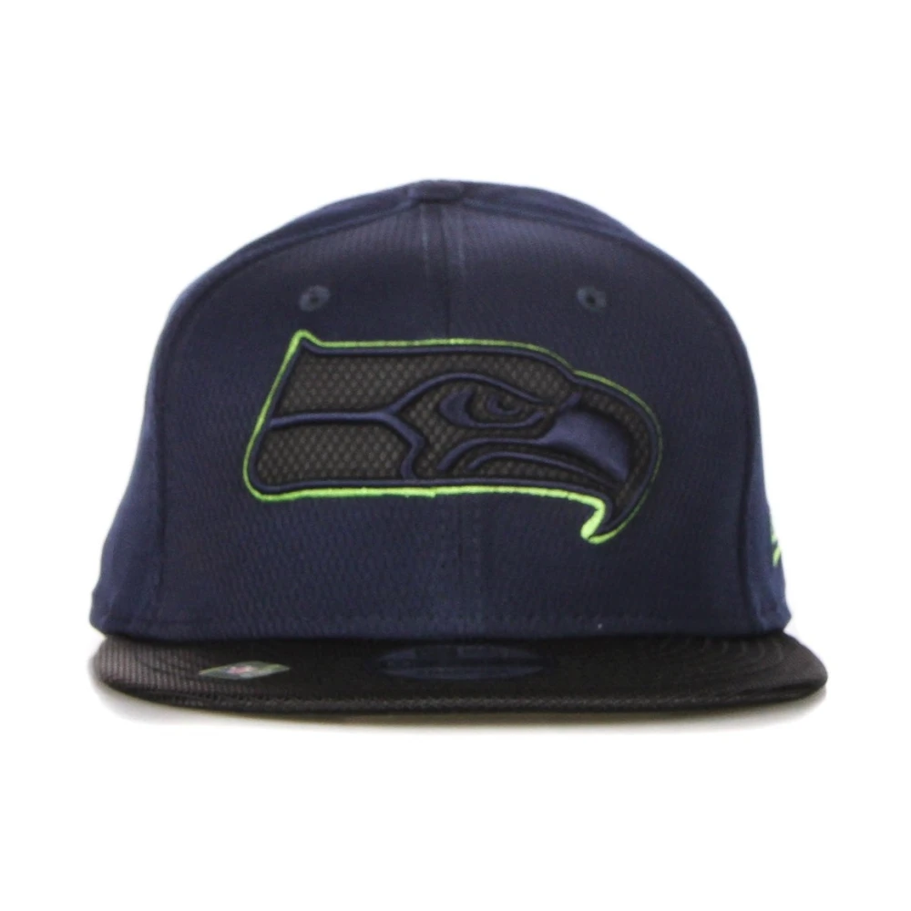 new era Seattle Seahawks Flat Brim Snapback Cap Blue Heren