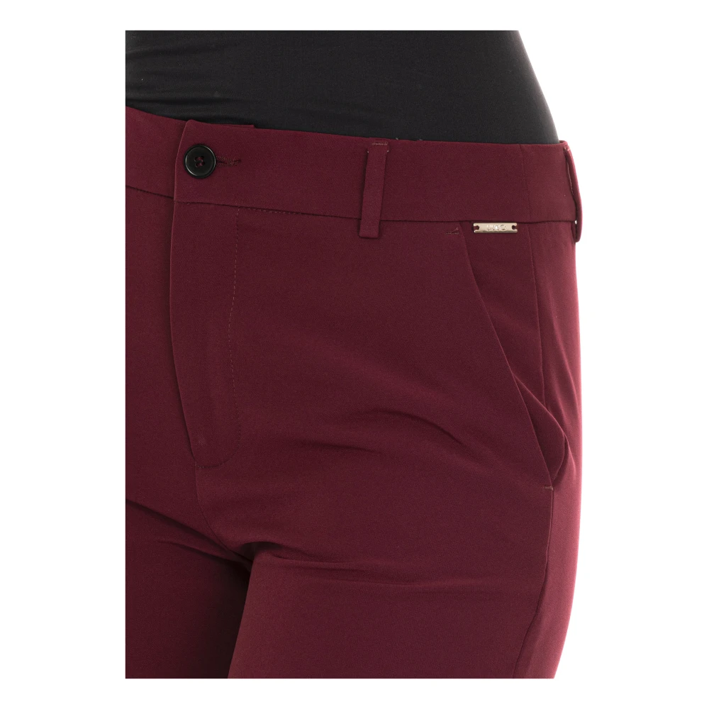 Liu Jo Chino met knoopsluiting rechte pijp Red Dames