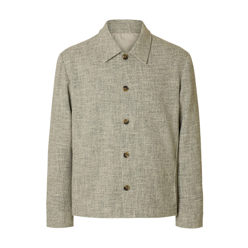 Selected Homme Lente Overshirt voor Mannen Beige Heren