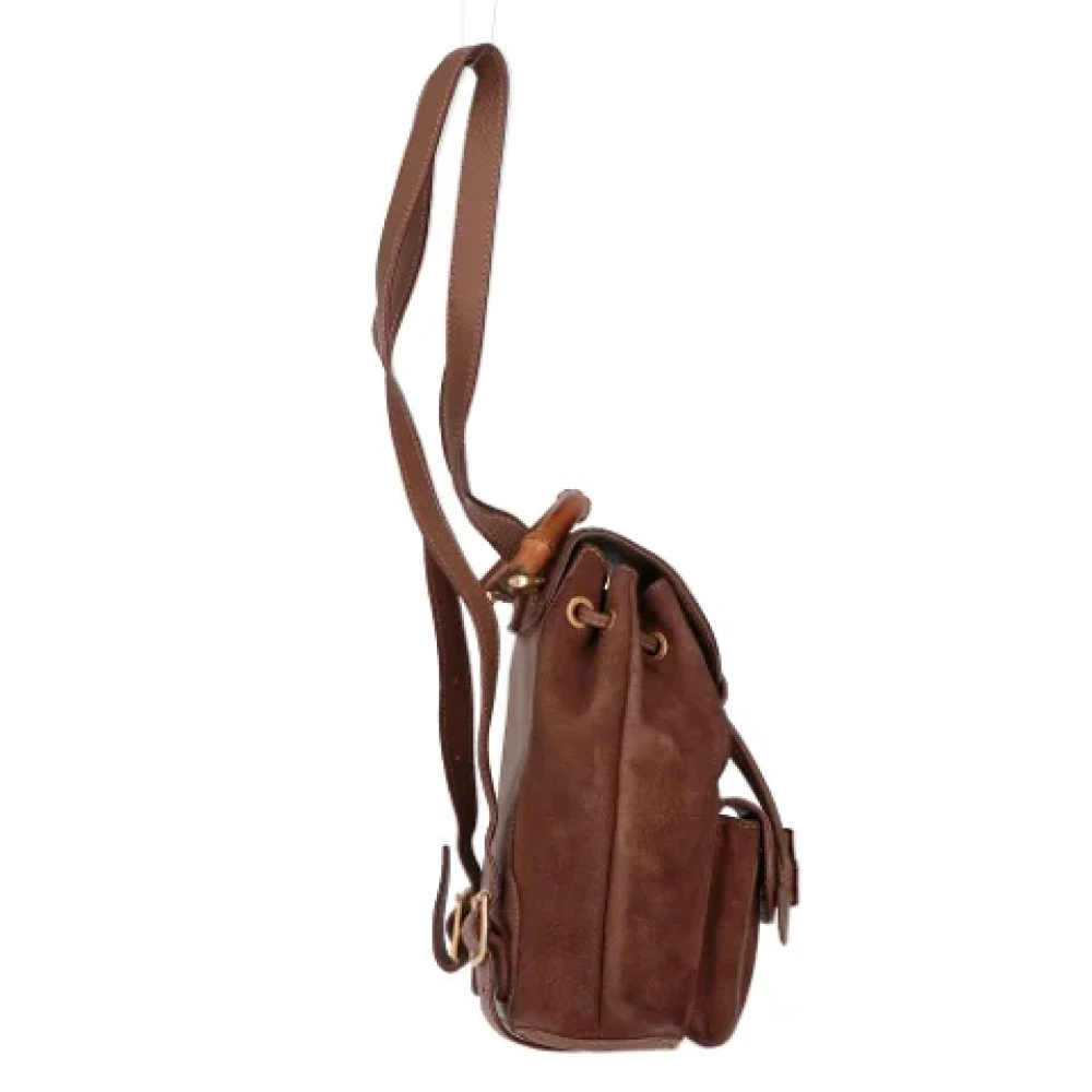 Gucci Vintage Pre-owned Suede gucci-bags Brown Dames
