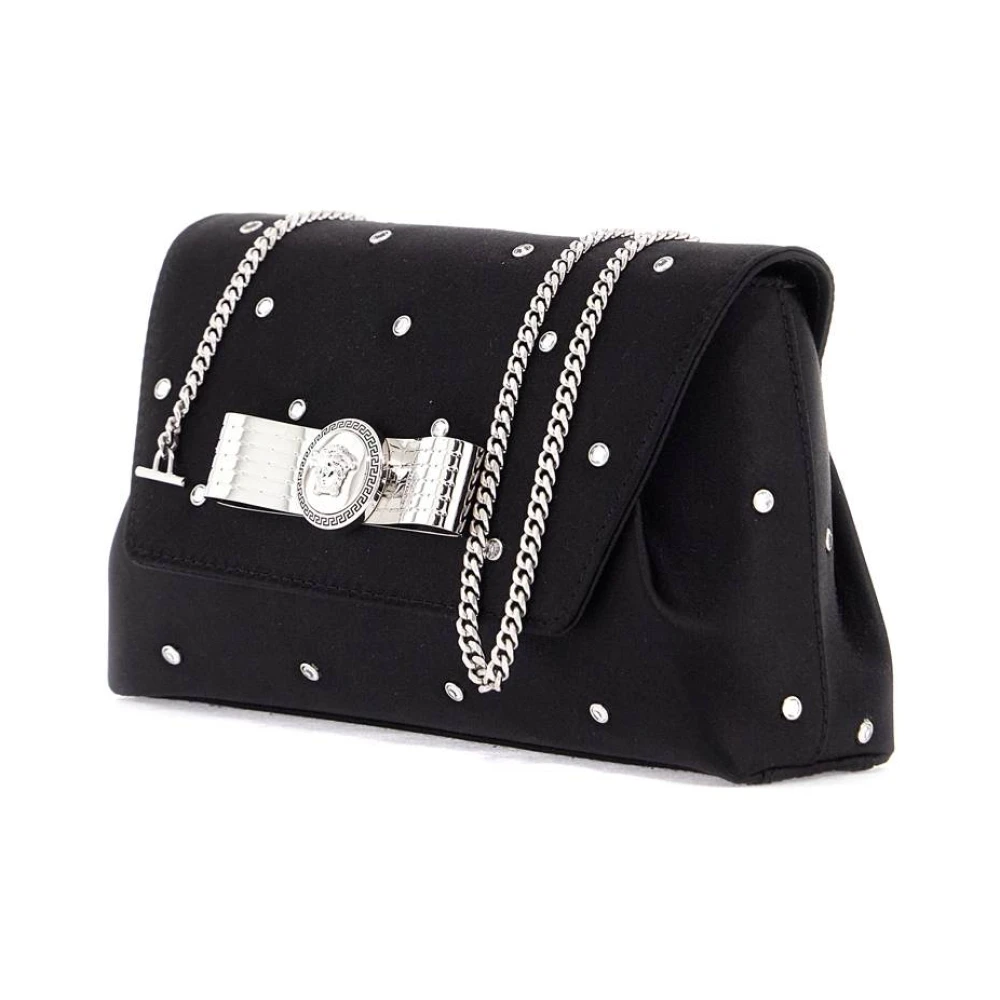 Versace Starry Sky Kristal Clutch met Lint Black Dames