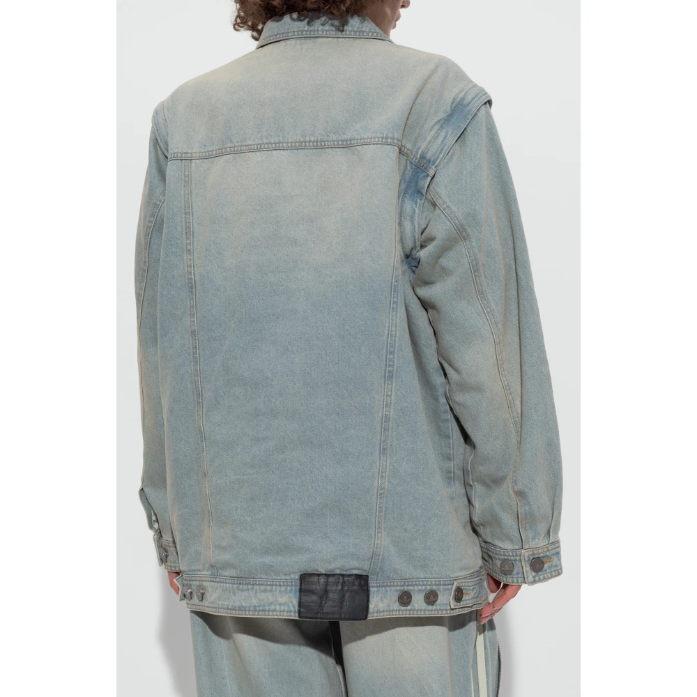 adidas Originals Denim jack in oversized stijl Blue Dames