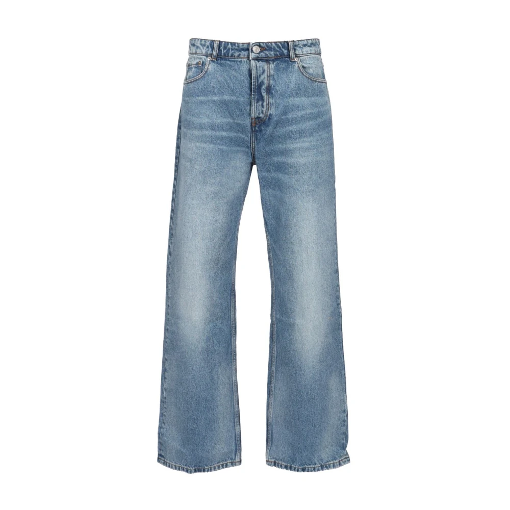 Ami Paris Men's Blue Wide Jeans, W31, Wide-Fit Jeans