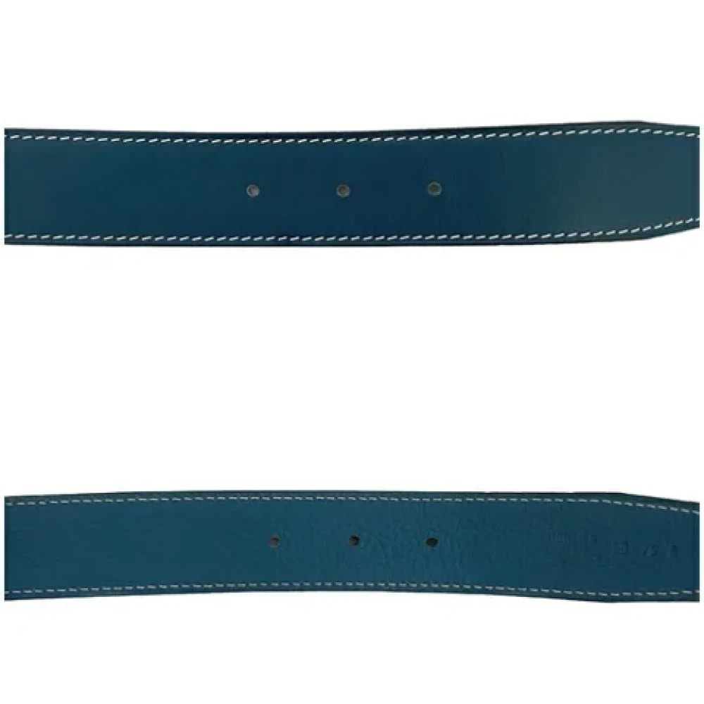 Hermès Vintage Pre-owned Leather belts Blue Dames