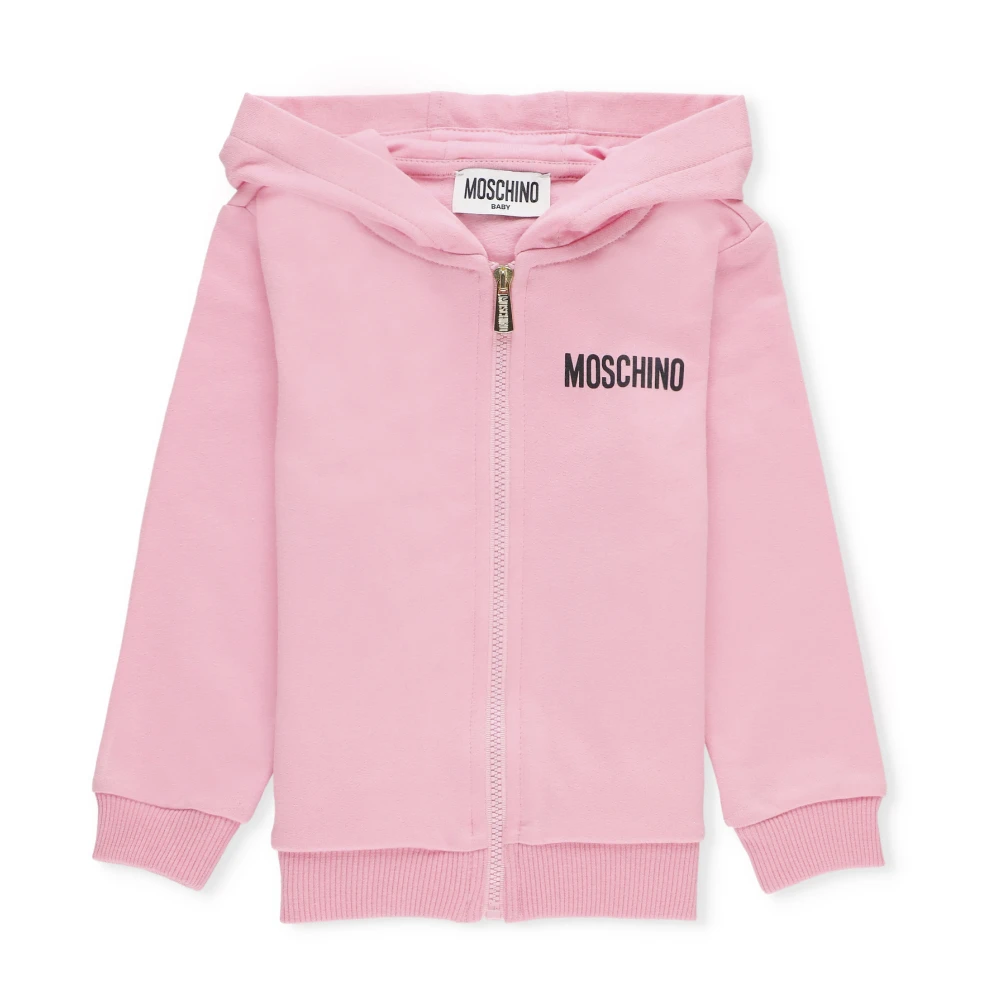 Moschino Rosa Baby Hoodie Tessy Bear Pink, Flicka