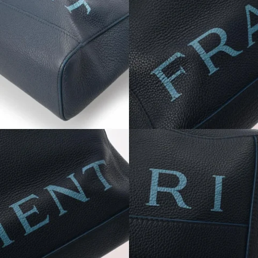 Bvlgari Vintage Pre-owned Leather totes Blue Dames