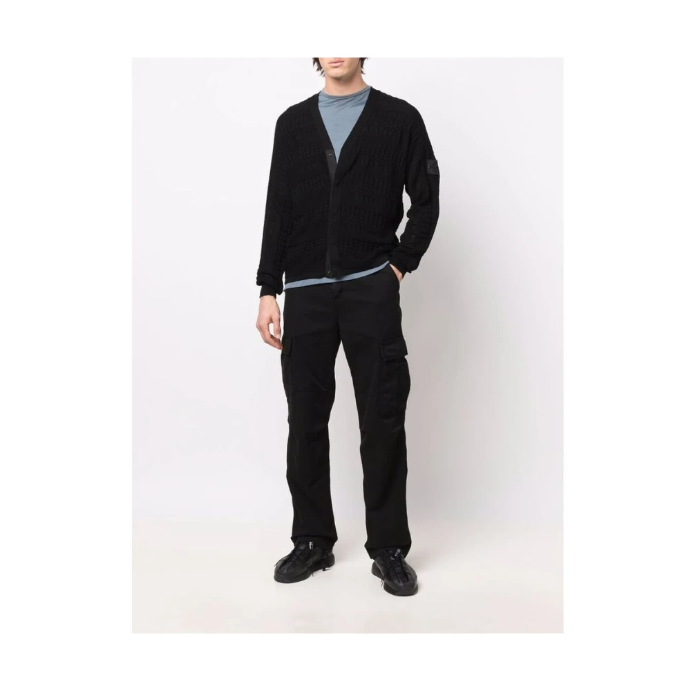 Carhartt WIP Zwarte Cargo Broek Rechte Pijp Black Heren
