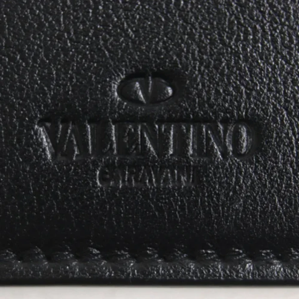 Valentino Vintage Pre-owned Leather wallets Black Dames