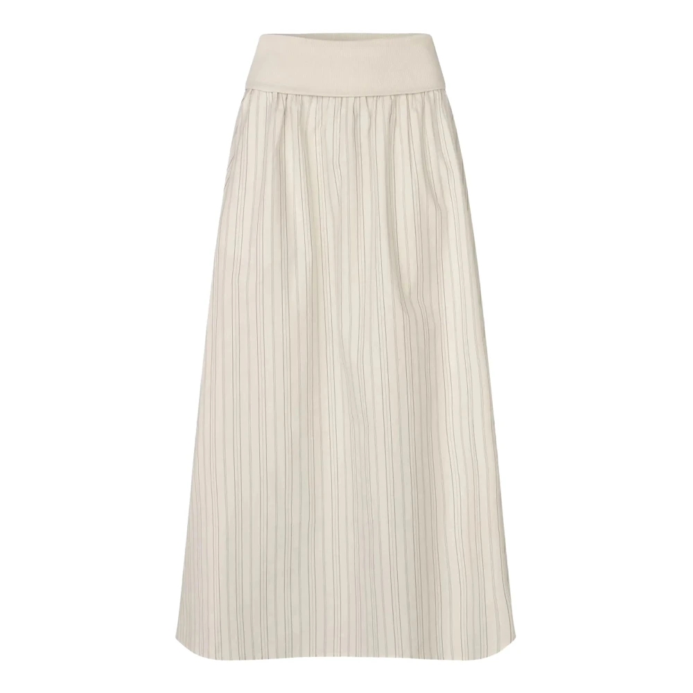 Samsøe Samsøe Women's Beige Midi Skirts - Midi Skirts - S - Skirts