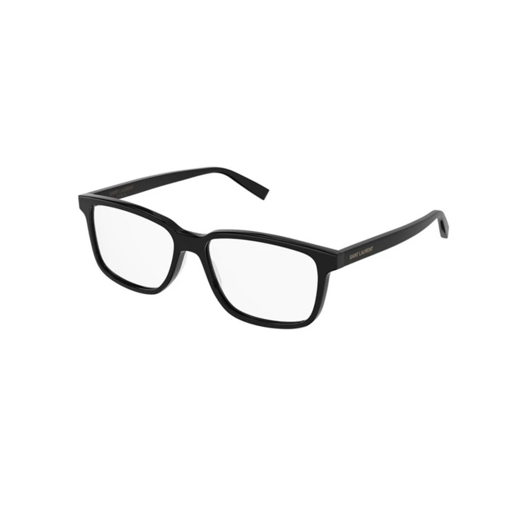 Saint Laurent Men's Black Glasses, 58 Mm, Sl 458 Rectangle Frame