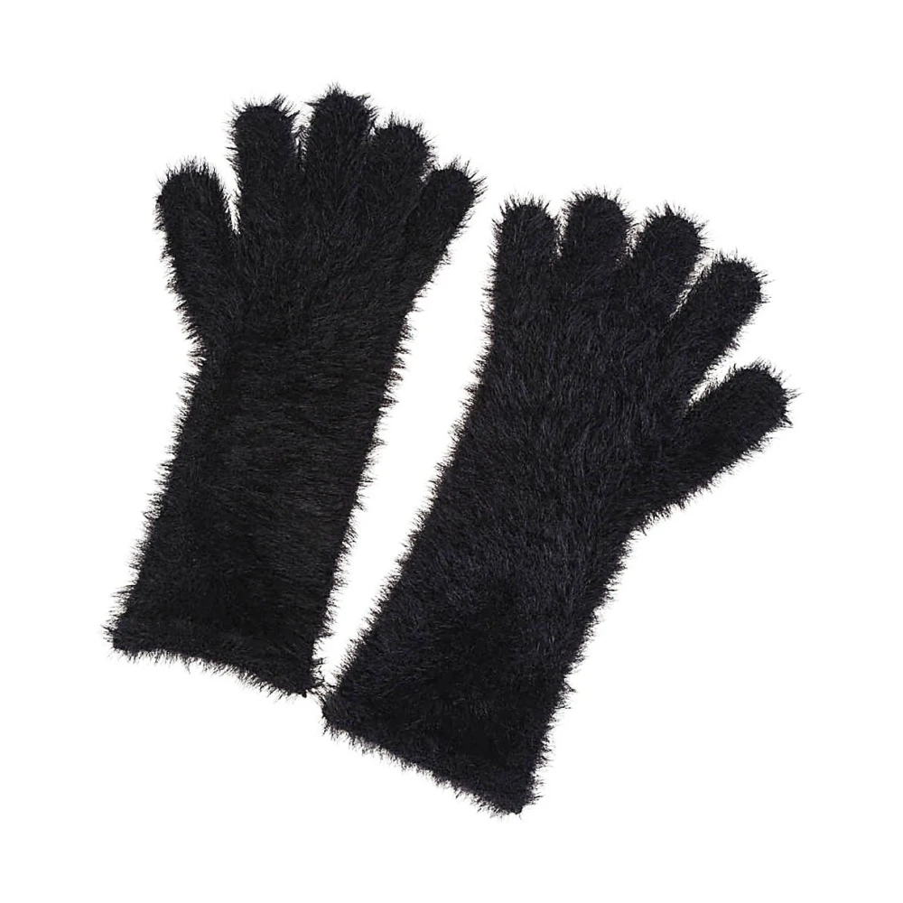 Liviana Conti Zwarte Verticale Tote Handschoenen Black Dames