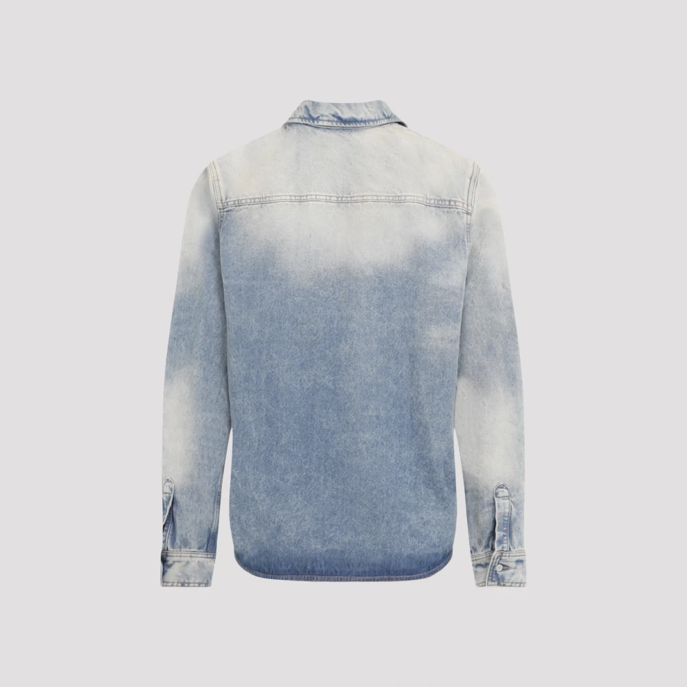Amiri Blauw Katoenen Overhemd: Stijlvol Verheven Blue Heren