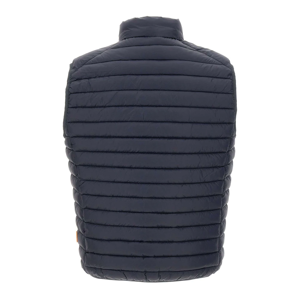 Save The Duck Blauwe Heren Gilet Lichtgewicht Nylon Jas Blue Heren