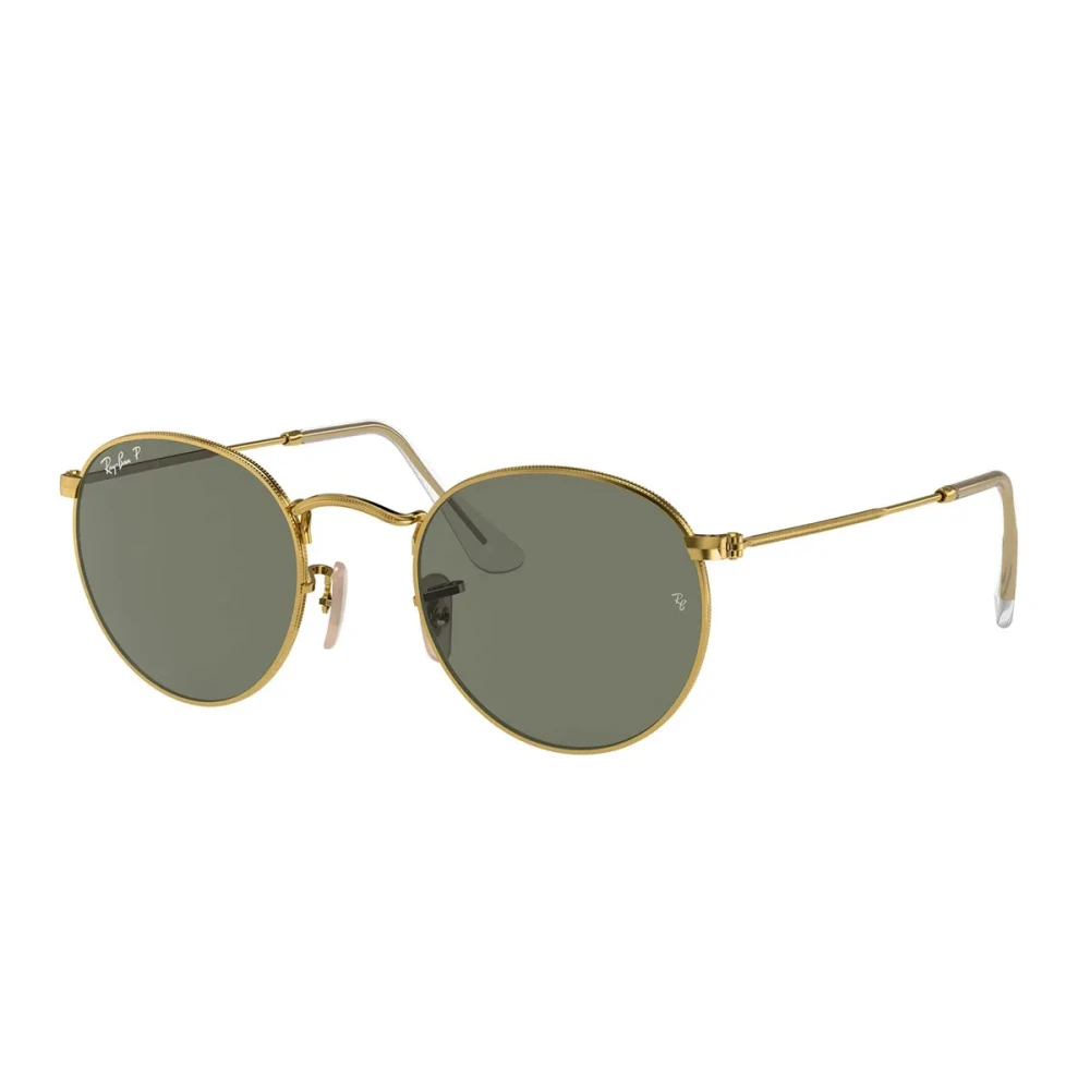 Ray-Ban Unisex Yellow Retro Round Metal Sunglasses Polarized