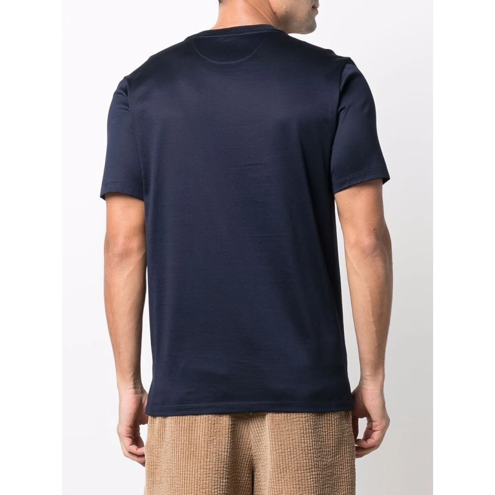 Paul Smith Blauw Crew Neck T-shirt Klassiek Ontwerp Blue Heren
