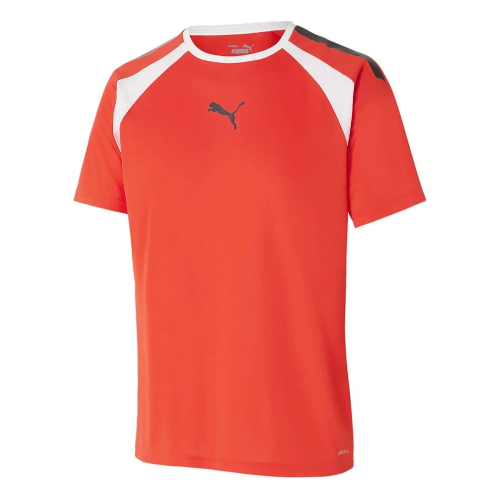 Puma Rode Raglan T-shirt met Mesh Inzet Red Heren