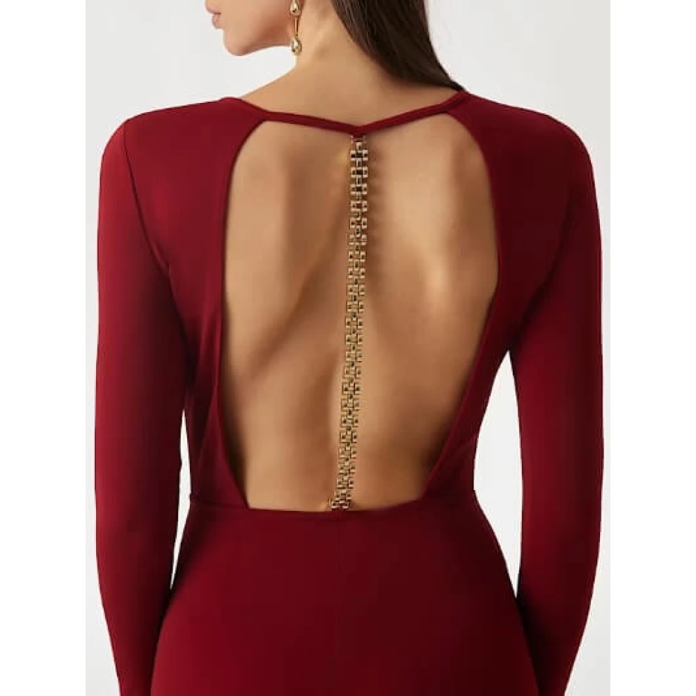 Guess Jurk met ketting op de rug Red Dames