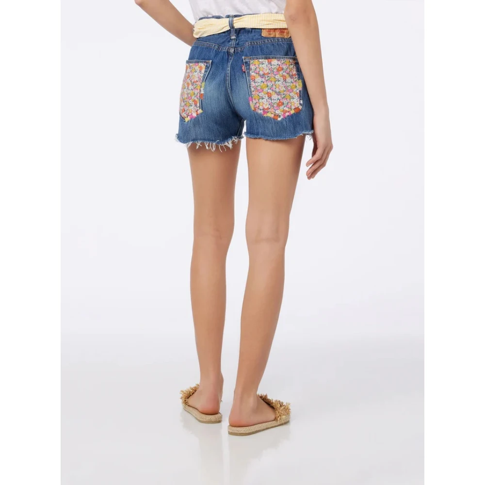 MC2 Saint Barth Dames Denim Shorts Blue Dames