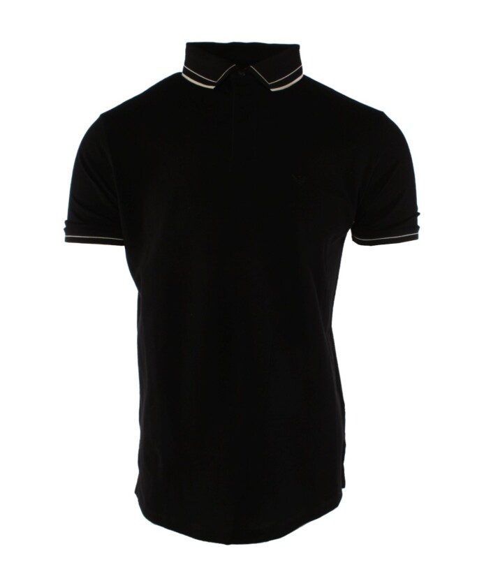 polo-noir-en-coton