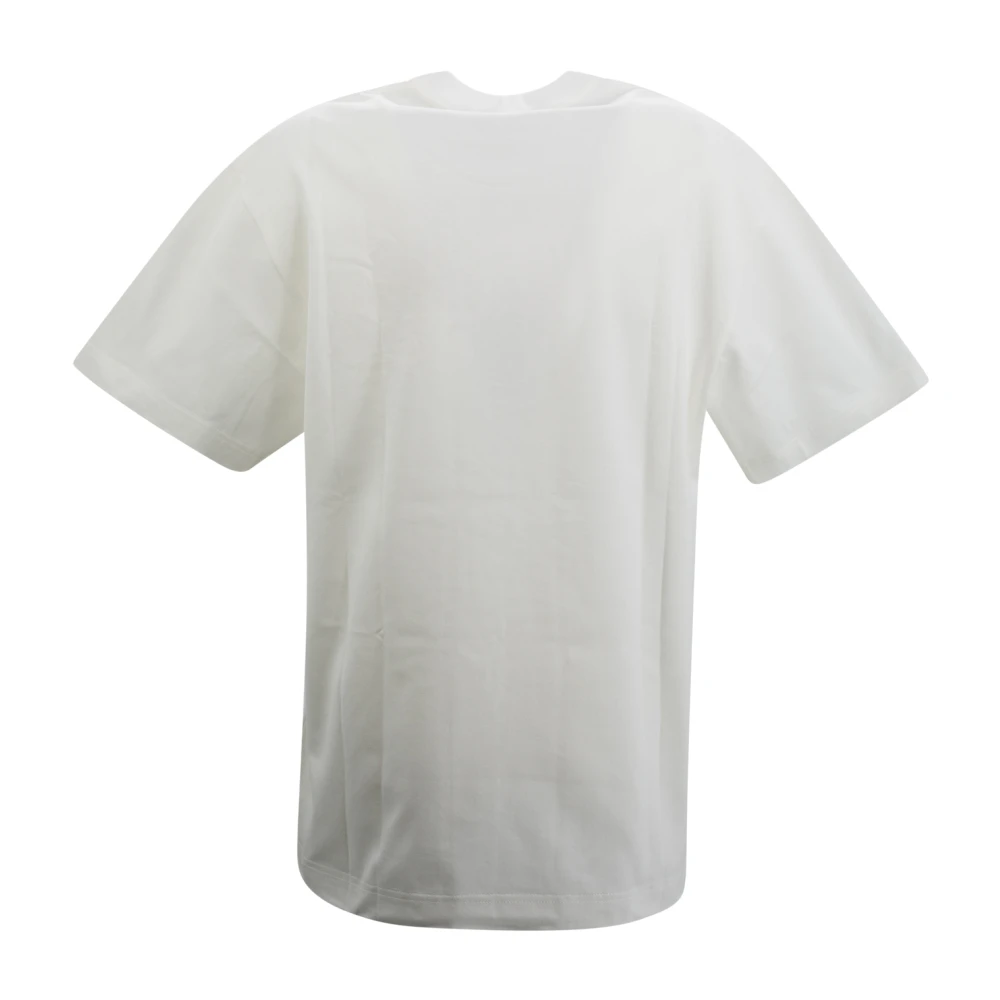 ETRO Bloemen Crewneck T-shirt met Pegaso Borduurwerk White Dames