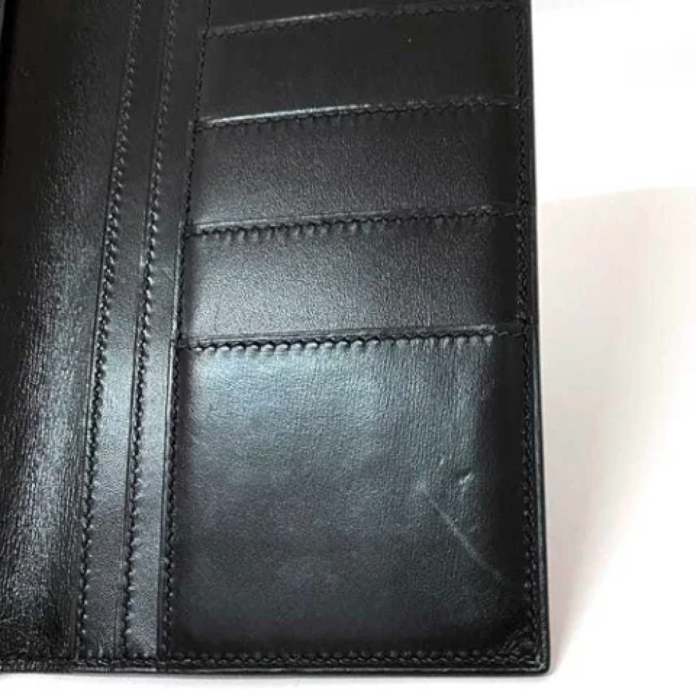 Hermès Vintage Pre-owned Leather wallets Black Heren