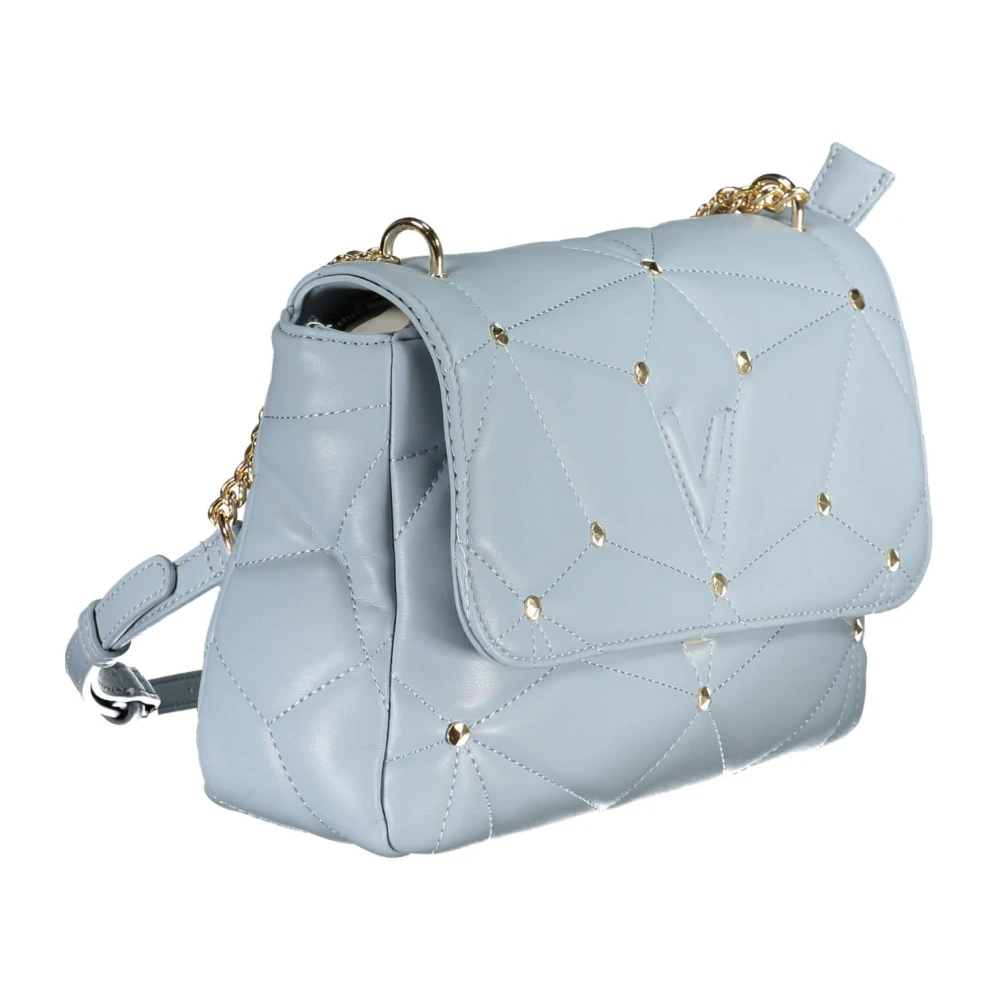Valentino by Mario Valentino Blauwe Schoudertas met Rits Sluiting Blue Dames