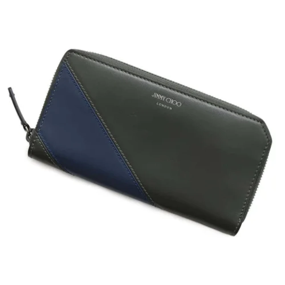 Jimmy Choo Pre-owned Leather wallets Green Heren