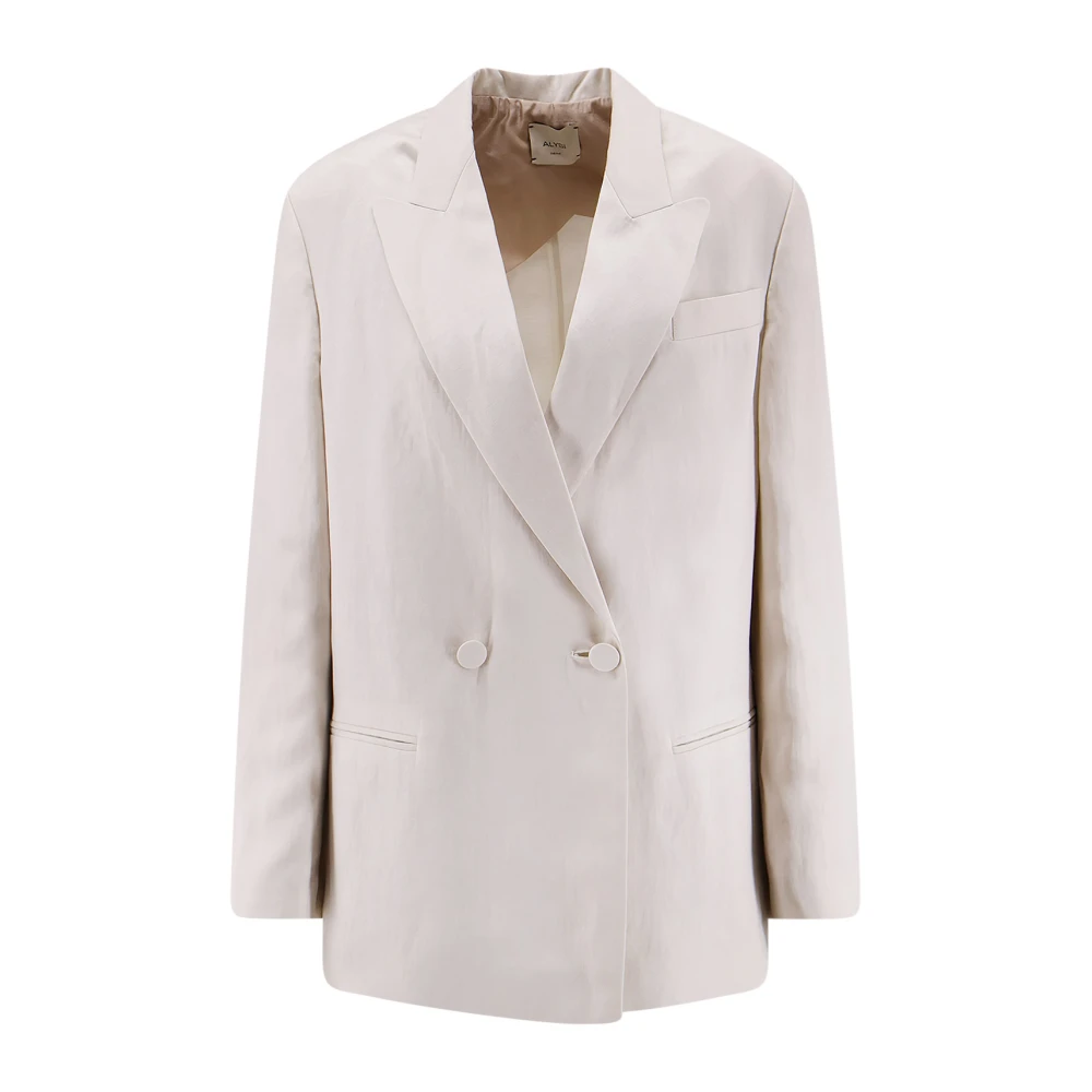 Alysi White Double-Breasted Blazer - Female - Blazers - M - Jackets