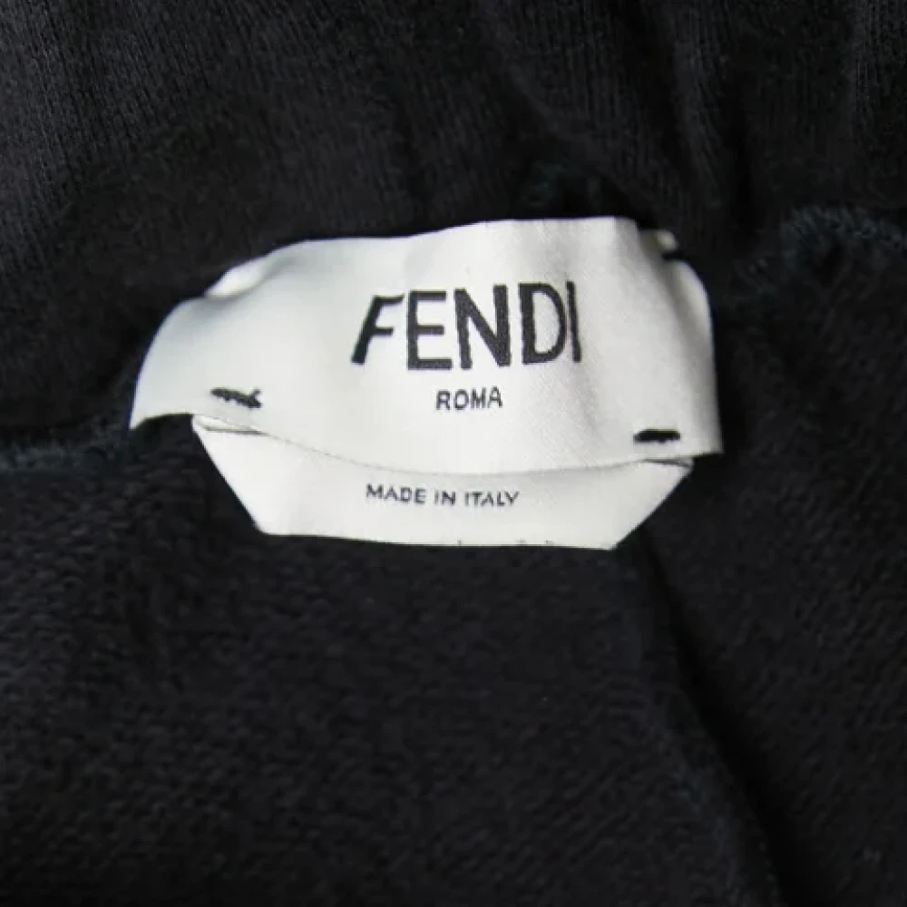 Fendi Vintage Pre-owned Cotton bottoms Black Dames