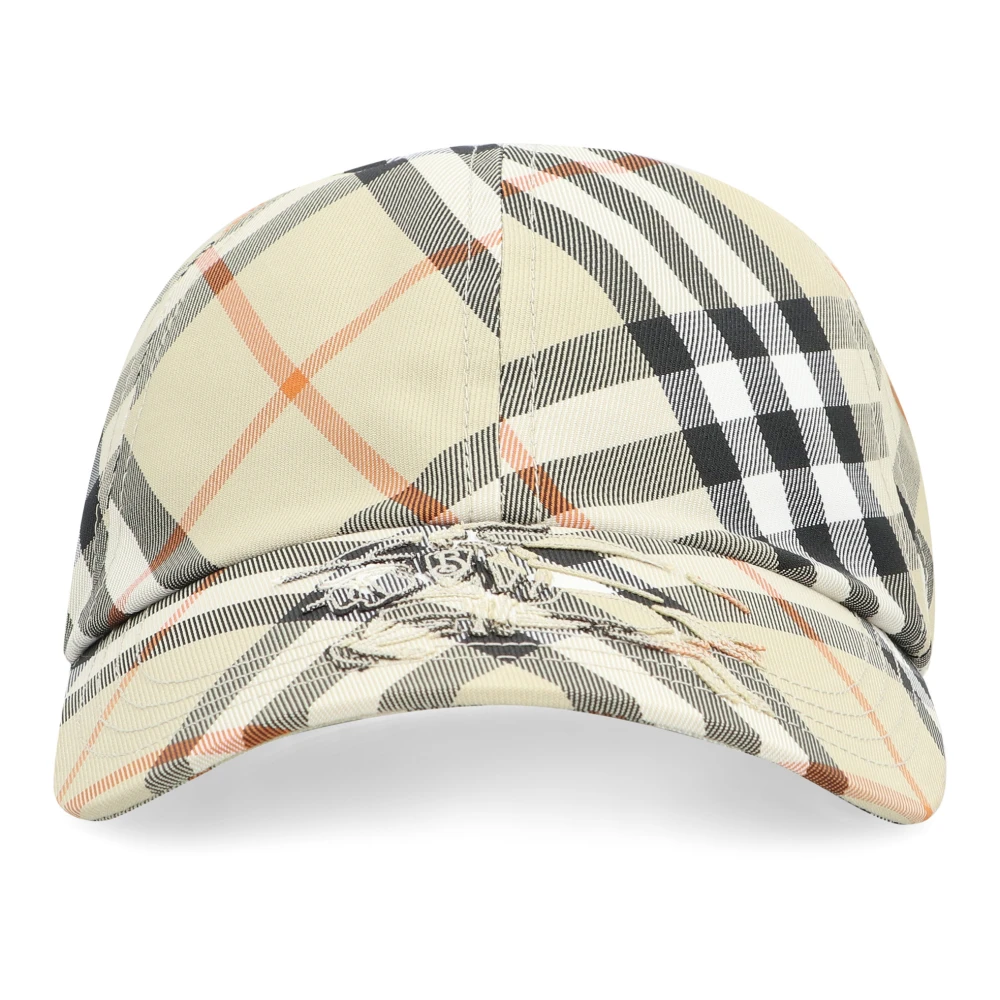 Burberry Baseball Cap met Gedrukt Motief Beige Heren