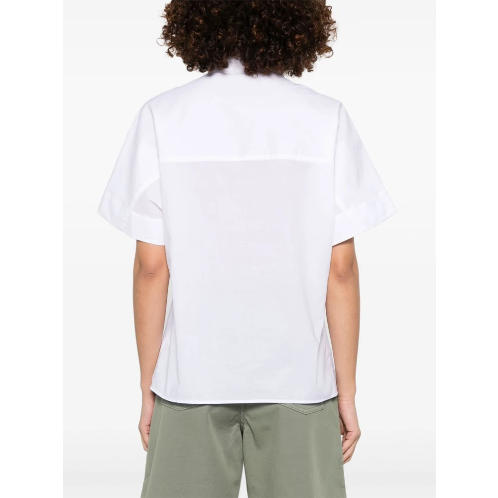 Fay Klassieke Witte Shirt Korte Mouwen White Dames