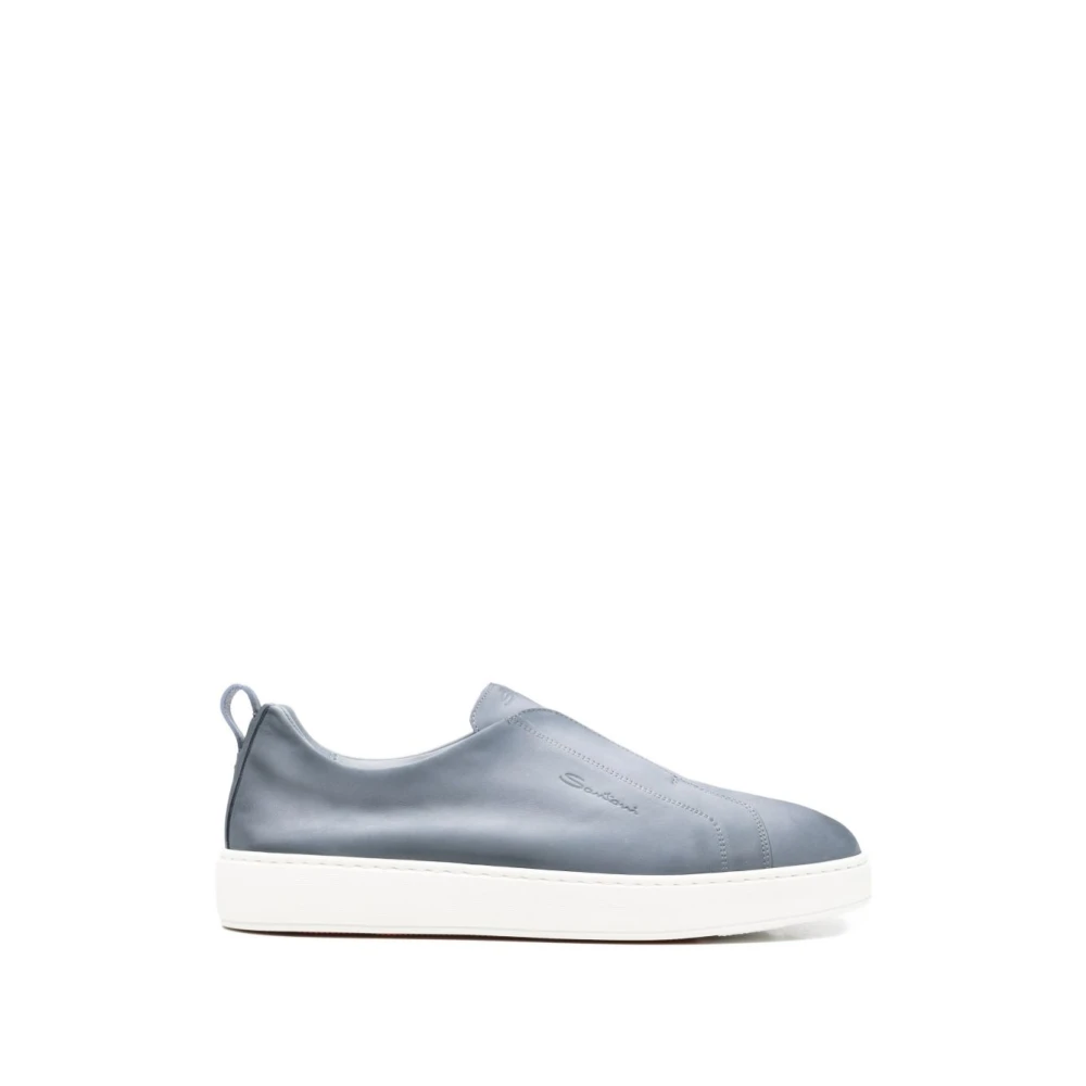 Santoni Victory Sneaker Heren Schoenen Blauw