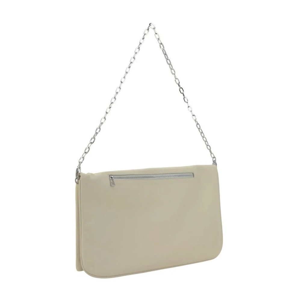 Zadig & Voltaire Eternal Kalfsleren Schoudertas met Klep White Dames