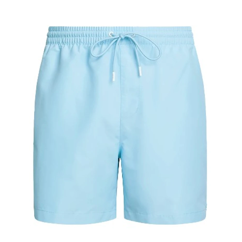 Calvin Klein Herr Blå Badkläder L, Läder, Havskläder Badkläder Dragsko Ljusblå