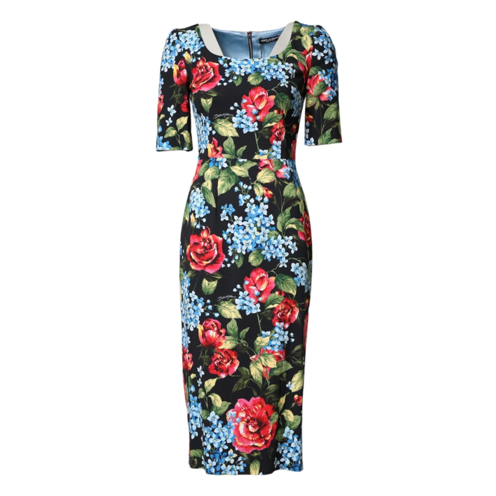 Dolce & Gabbana Women's Viscose Sheath Midi Dress